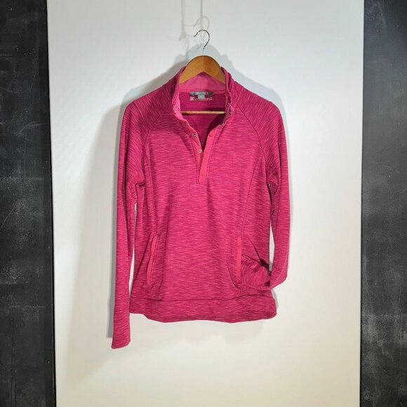Avalanche Women's Loma Snap Pullover Lightweight Sweatshirt Size Large Pink - Picture 1 of 15